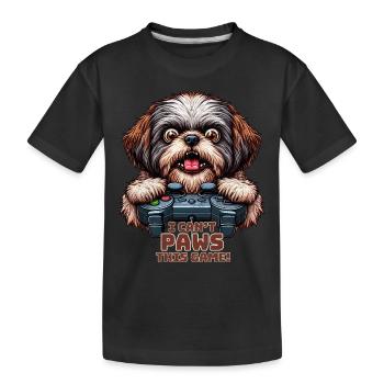 Dog gamers, Dog game freak shih tzu - T-shirt bio Premium Enfant - noir - Devant