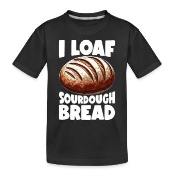 Pain au levain Pain au levain - T-shirt bio Premium Enfant - noir - Devant