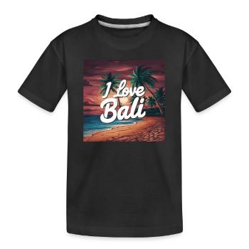 Coucher de soleil à Bali - T-shirt bio Premium Enfant - noir - Devant