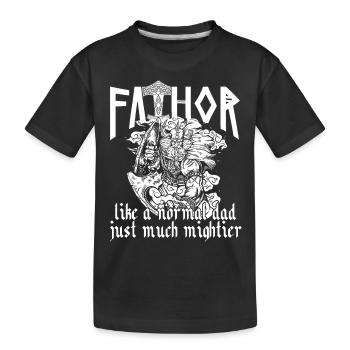 Viking Papa Vathor Cool Saying Design - T-shirt bio Premium Enfant - noir - Devant