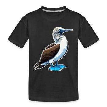 Oiseau à pieds bleus Booby Birds Cadeau d’oiseau - T-shirt bio Premium Enfant - noir - Devant
