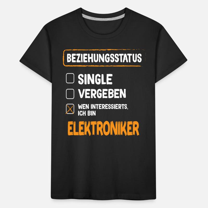 Statut de la relation de technicien en électronique T-shirt bio Premium Enfant