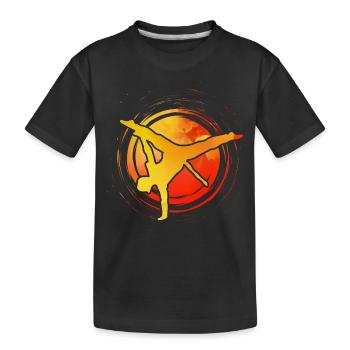 Capoeira - Kinder Premium Bio T-Shirt - Schwarz - Vorne