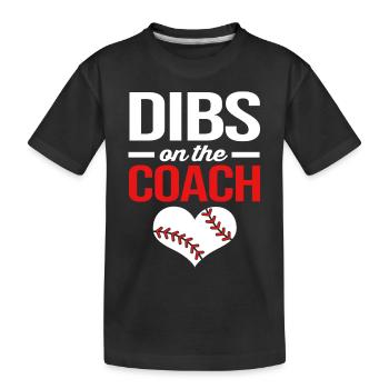 Entraîneur de baseball - T-shirt bio Premium Enfant - noir - Devant