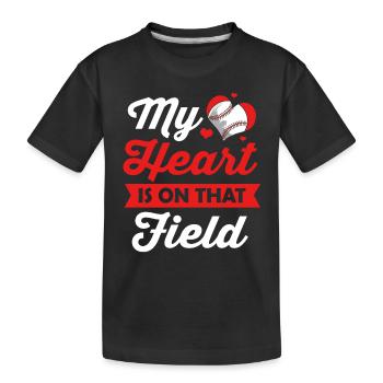 Base-ball - T-shirt bio Premium Enfant - noir - Devant