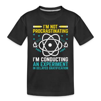 Professeur de sciences Professeur d’école Biologie Chimie P - T-shirt bio Premium Enfant - noir - Devant