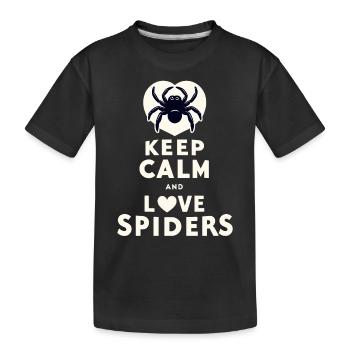 Pet Spider, Tarantula, Spider Lover - Kids' Premium Organic T-Shirt - black - Front