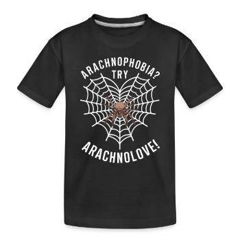 Pet Spider, Tarantula, Spider Lover - Kids' Premium Organic T-Shirt - black - Front