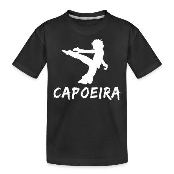 Capoeira - Kinder Premium Bio T-Shirt - Schwarz - Vorne