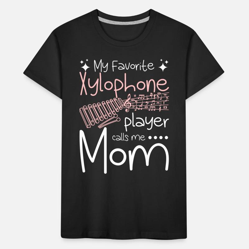 Mon joueur de xylophone préféré m’appelle maman T-shirt bio Premium Enfant