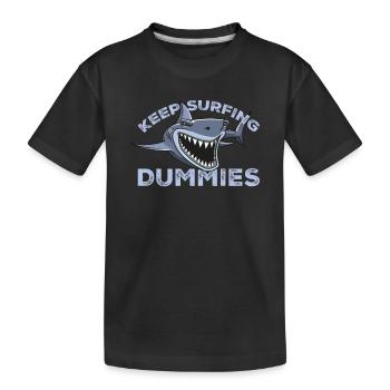 T-shirt pour les nuls de Keep Surfing - Humour de requin drôle - T-shirt bio Premium Enfant - noir - Devant