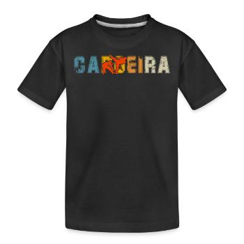 Capoeira - Kinder Premium Bio T-Shirt - Schwarz - Vorne