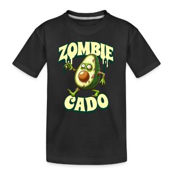 Zombie Avocat Zombie Cado - T-shirt bio Premium Enfant - noir - Devant