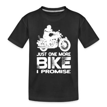 Juste une moto de plus que je promets à la moto - T-shirt bio Premium Enfant - noir - Devant