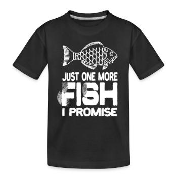 Juste un poisson de plus, je vous promets un poisson, un poisson, un poisson - T-shirt bio Premium Enfant - noir - Devant