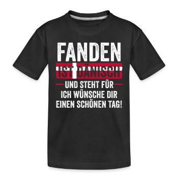Danois Danemark - T-shirt bio Premium Enfant - noir - Devant