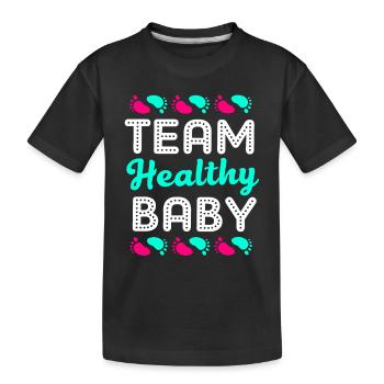 Gender Reveal - Kinder Premium Bio T-Shirt - Schwarz - Vorne