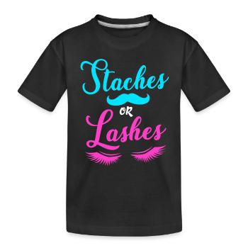 Gender Reveal - Kinder Premium Bio T-Shirt - Schwarz - Vorne