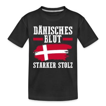 Danois Danemark - T-shirt bio Premium Enfant - noir - Devant