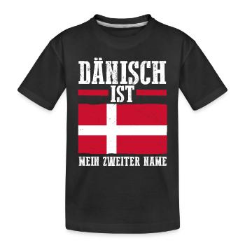 Danois Danemark - T-shirt bio Premium Enfant - noir - Devant