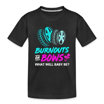 Babyshower révélatrice de sexe - T-shirt bio Premium Enfant - noir - Devant