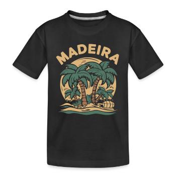 Madeira Portugal - Kinder Premium Bio T-Shirt - Schwarz - Vorne