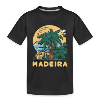 Madeira Portugal - Kinder Premium Bio T-Shirt - Schwarz - Vorne