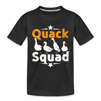 Escouade de charlatans de canards de Pékin - T-shirt bio Premium Enfant - noir - Devant