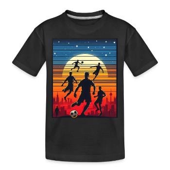Football players 2024 - Kids' Premium Organic T-Shirt - black - Front