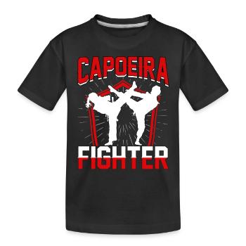 Combattant de capoeira - T-shirt bio Premium Enfant - noir - Devant