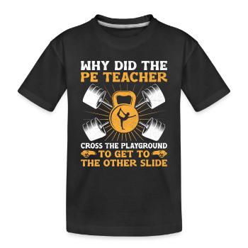 Professeur d’éducation physique Professeurs d’éducation physique École Spor - T-shirt bio Premium Enfant - noir - Devant