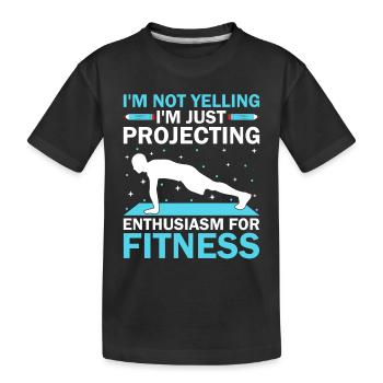 Professeur d’éducation physique Professeurs d’éducation physique École Spor - T-shirt bio Premium Enfant - noir - Devant