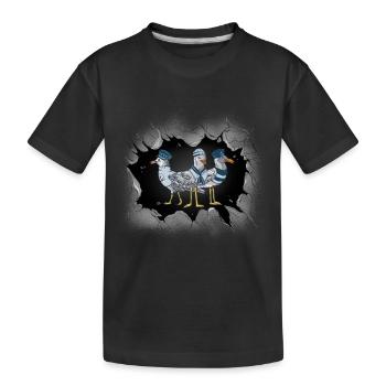 Mouettes Mouette Mer Côte Oiseaux de mer Marins maritimes - T-shirt bio Premium Enfant - noir - Devant