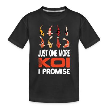 Juste un autre koi je promets Koi Kois Koi Fish - T-shirt bio Premium Enfant - noir - Devant