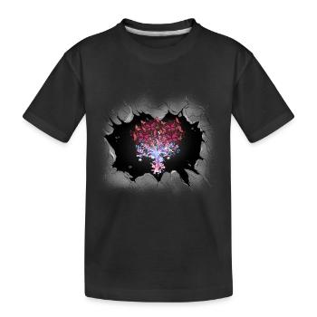 Arbre Arbres Papillons Nature - T-shirt bio Premium Enfant - noir - Devant