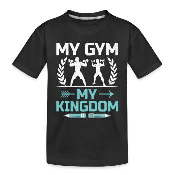 Professeur d’éducation physique Professeurs d’éducation physique École Spor - T-shirt bio Premium Enfant - noir - Devant