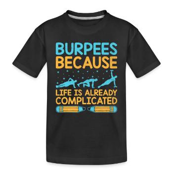 Professeur d’éducation physique Professeurs d’éducation physique École Spor - T-shirt bio Premium Enfant - noir - Devant