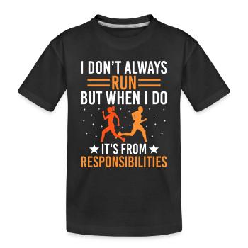 Professeur d’éducation physique Professeurs d’éducation physique École Spor - T-shirt bio Premium Enfant - noir - Devant