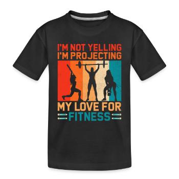 Professeur d’éducation physique Professeurs d’éducation physique École Spor - T-shirt bio Premium Enfant - noir - Devant