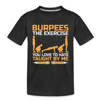 Professeur d’éducation physique Professeurs d’éducation physique École Spor - T-shirt bio Premium Enfant - noir - Devant