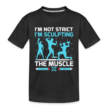 Professeur d’éducation physique Professeurs d’éducation physique École Spor - T-shirt bio Premium Enfant - noir - Devant