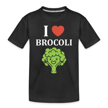 humour brocoli - T-shirt bio Premium Enfant - noir - Devant