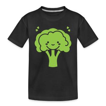 broccoli - Kids' Premium Organic T-Shirt - black - Front