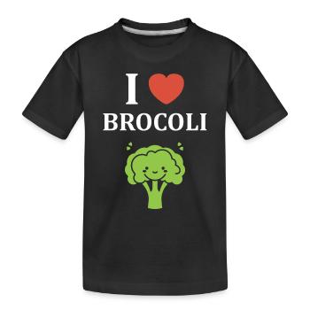 humour brocoli - T-shirt bio Premium Enfant - noir - Devant