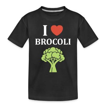 humour brocoli - T-shirt bio Premium Enfant - noir - Devant