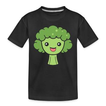 broccoli - Kids' Premium Organic T-Shirt - black - Front