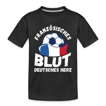 Français Français France - T-shirt bio Premium Enfant - noir - Devant