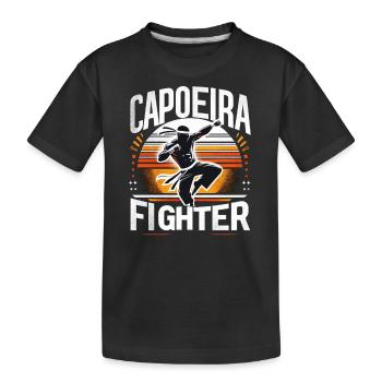 Combattant de capoeira - T-shirt bio Premium Enfant - noir - Devant