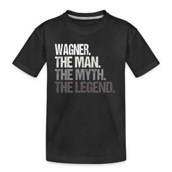 Wagner L’homme : la légende mythique - T-shirt bio Premium Enfant - noir - Devant