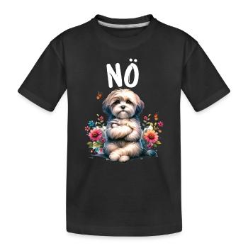 Havanese Lustiger Spruch Nö für Hundeliebhaber - Kinder Premium Bio T-Shirt - Schwarz - Vorne